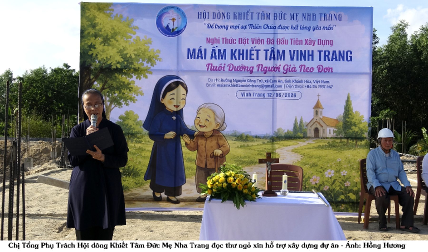 Mái Ấm Khiết Tâm Vinh Trang Nuôi Dưỡng Người Già Neo Đơn - Nghi Thức Đặt Viên Đá Đầu Tiên