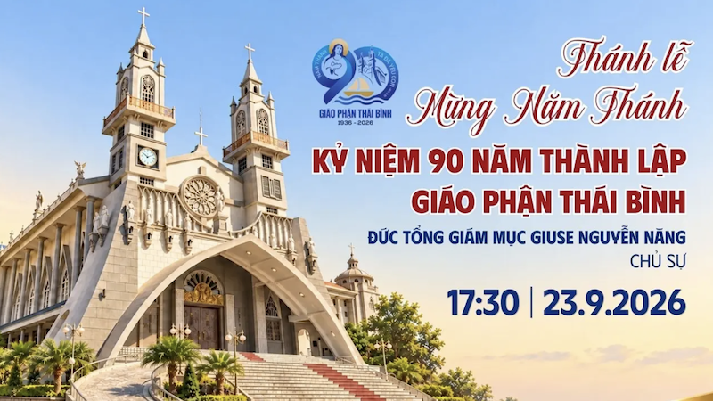 Trực tiếp Thánh lễ mừng Năm thánh kỷ niệm 90 năm thành lập Giáo phận Thái Bình